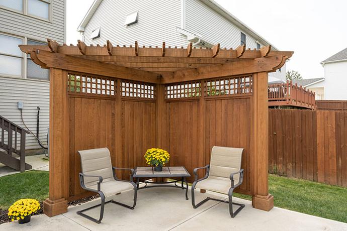 Alcove 8' Wood Pergola