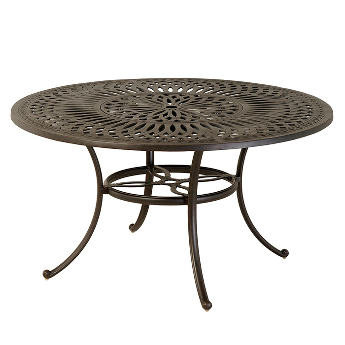 Mayfair 54" Round Inlaid Lazy Susan Table