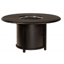 65M747-Round Fire Table Base with Round Burner-Chat Height