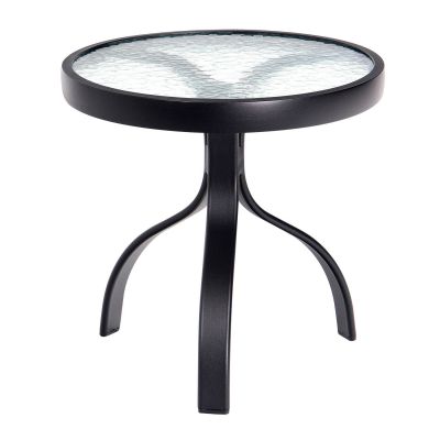 18" Round End Table with Acrylic Top Complete