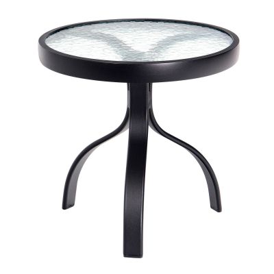 18" Round End Table with Acrylic Top Top