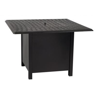 42" Solid Cast Square Bar Height Fire Table