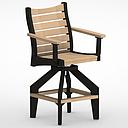 [BSBC2045BK] Bristol Swivel Bar Chair (Black)