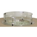 20" Round Glass Wind Guard