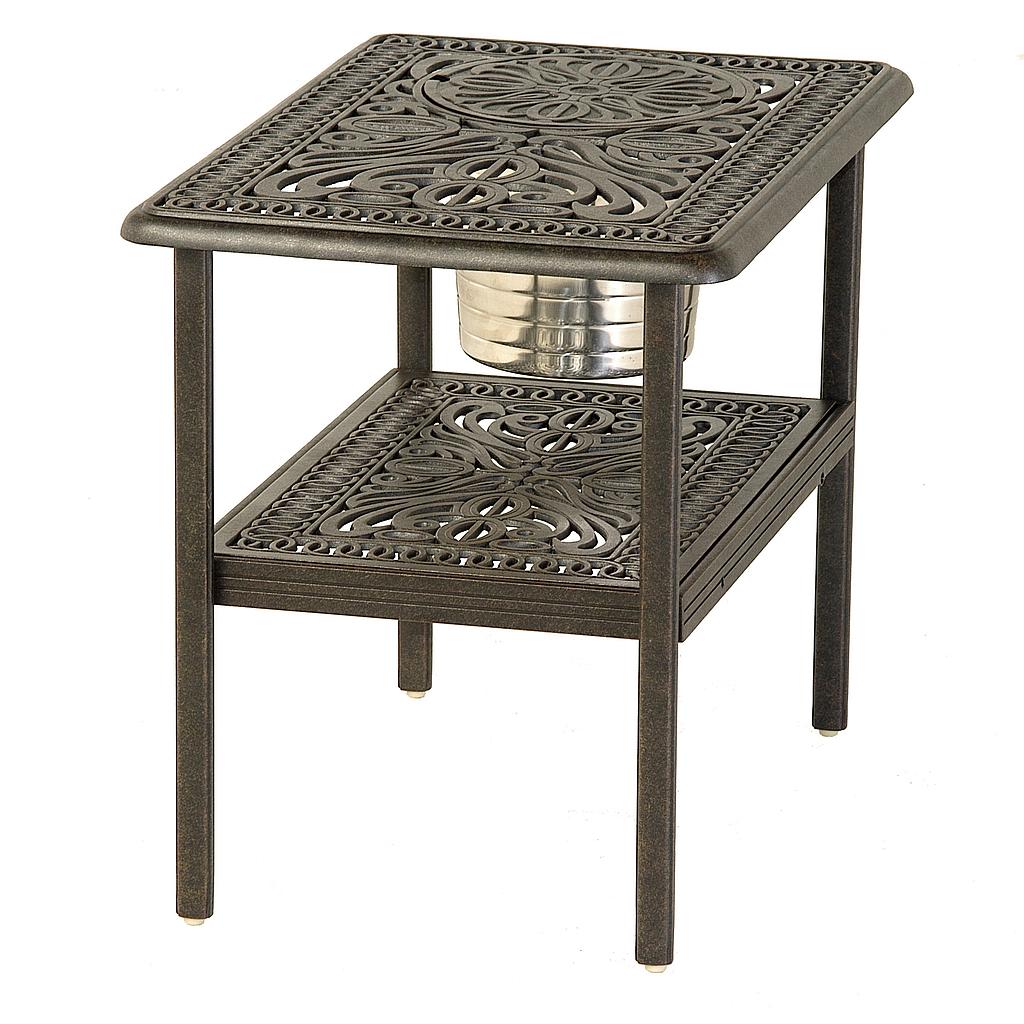 Tuscany 20" x 28" Rectangular Ice Bucket Table