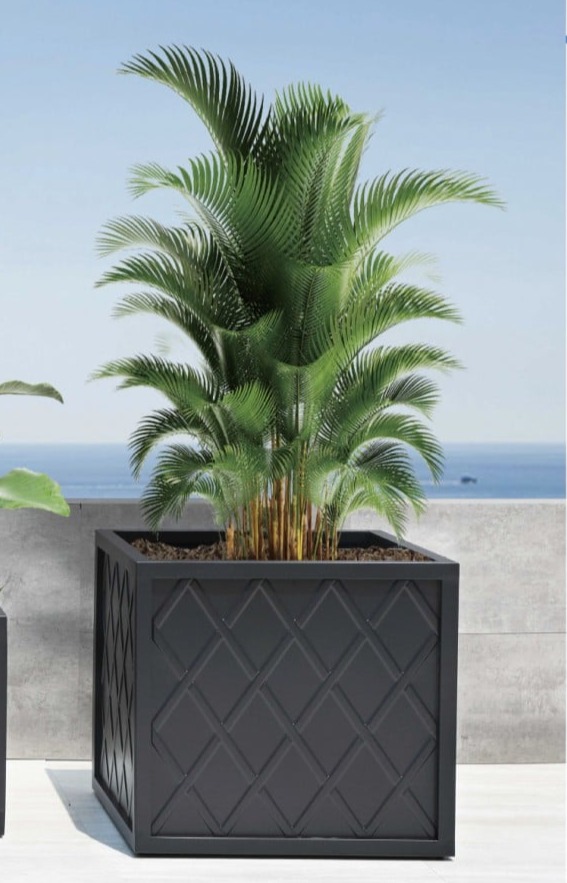 Lattice 24" Large Square Planter Box