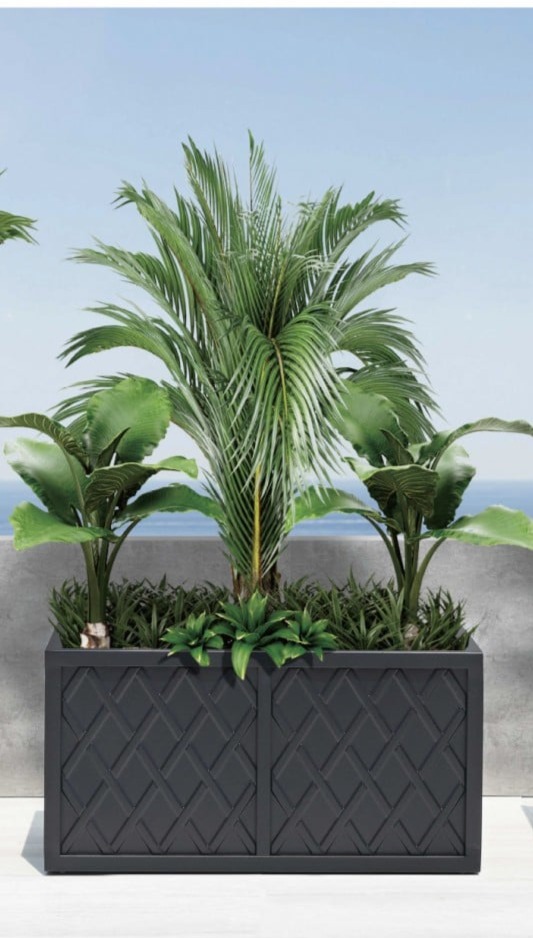 Lattice 18" x 36" Rectangle Planter Box