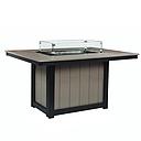 Donoma 42&quot; x 54&quot; Rectangular Fire Dining Table