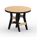 [HRT0038DBK] Harbor 38&quot; Round Dining Table (Black Base &amp; Top)