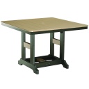 [GCLT0044CBK] Garden Classic 44&quot; Square Table Counter Height (Black Base &amp; Top)