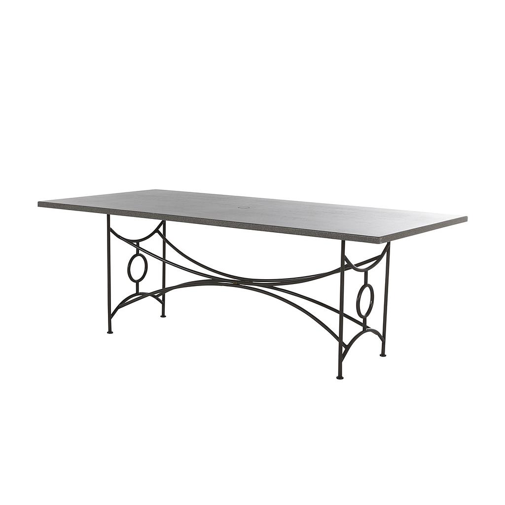 Superstone 84" x 40" Top & Trestle Dining Base