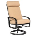 Cayman Isle Cushion High Back Swivel Rocking Dining Arm Chair