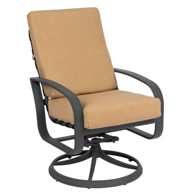 Cayman Isle Cushion Swivel Rocking Dining Arm Chair