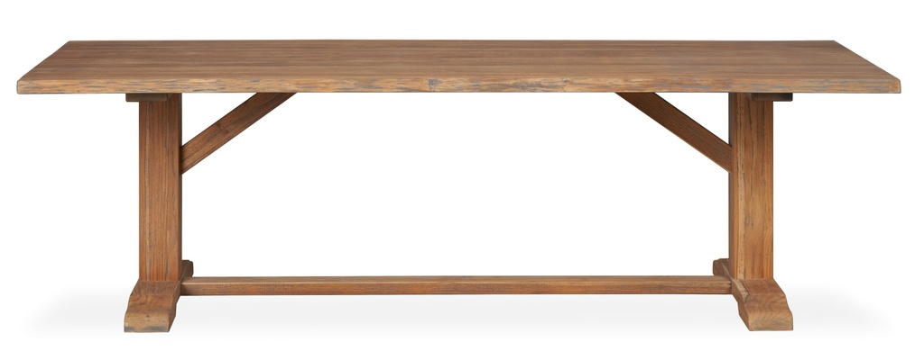 Universal Teak 98.5” Rectangular Live Edge Dining Table