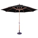 587 -11' Crank Lift Teak Umbrella