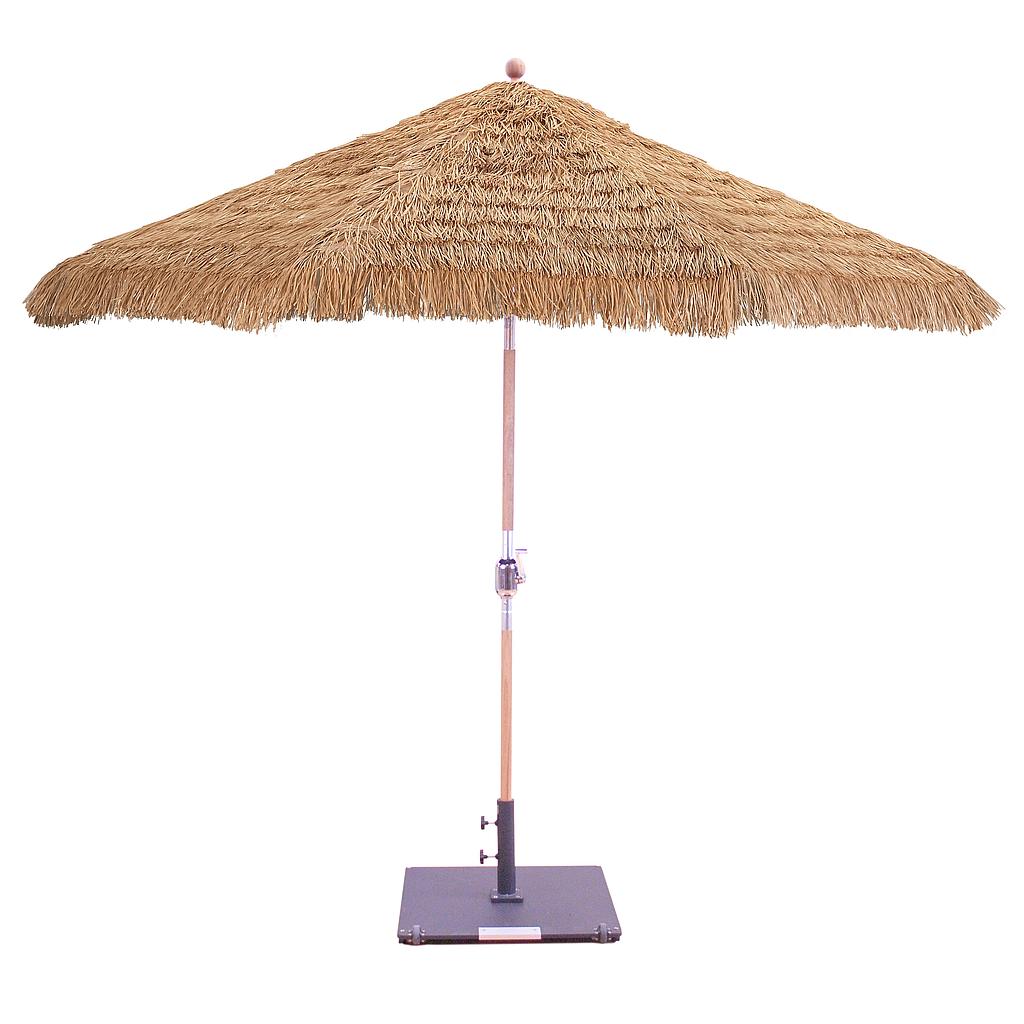 537 - 9' Crank/Rotational Lift Teak Umbrella