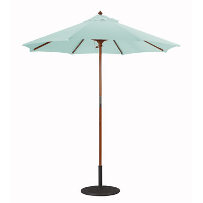 121/221 - 7.5' Manual Lift Wood Umbrella