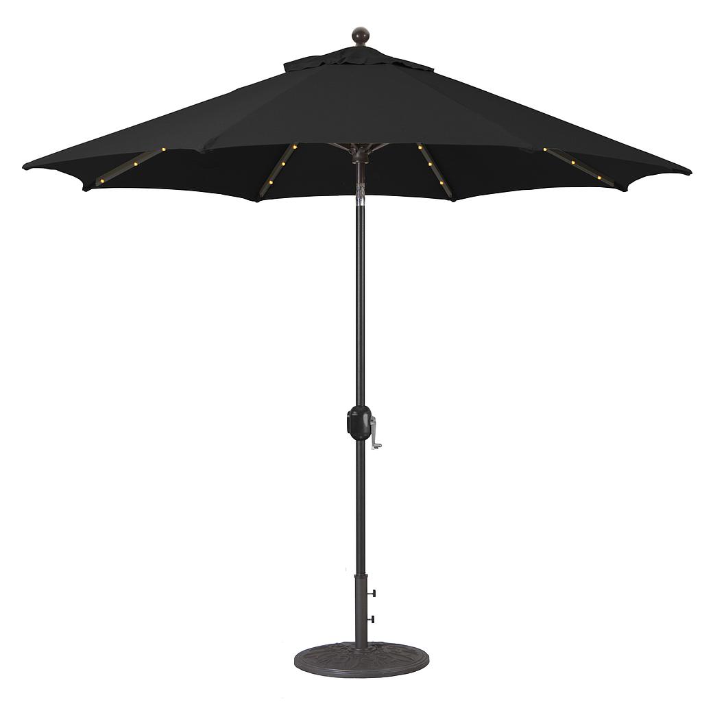 936 - 9' Autotilt Aluminum Umbrella with LED Lights