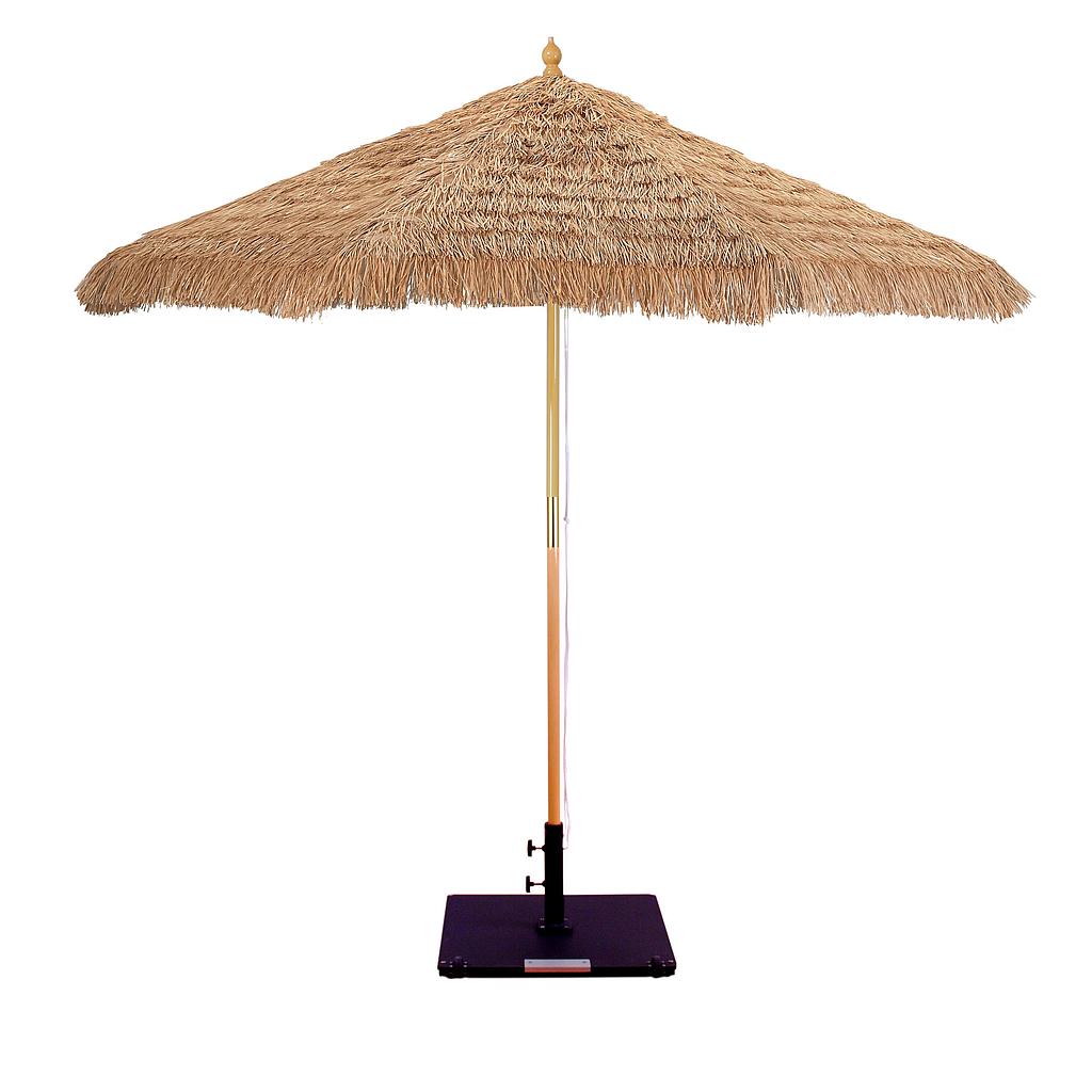 136 - 9' Single Pole Wood Umbrella