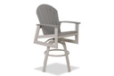 Newport Bar Height Swivel Arm Chair (White, Snow MGP)