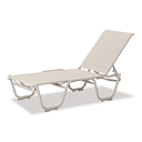 Gardenella Sling Four-Position Lay-Flat Stacking Armless Chaise