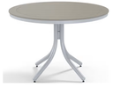 42&quot; Round Dining Height Table (Legs, Snow Marine Grade Polymer Slat Top, White)