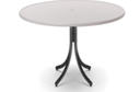42&quot; Round Bar Height Table (Legs, Snow Marine Grade Polymer Slat Top, White)