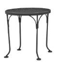 Iron 17&quot; Round End Table