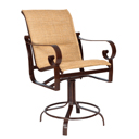 Belden Padded Sling Swivel Bar Stool