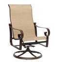 Belden Sling High Back Dining Arm Chair