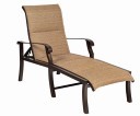 Cortland Padded Sling Adjustable Chaise Lounge