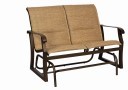 Cortland Padded Sling Love Seat Glider