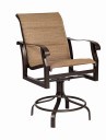 Cortland Padded Sling Swivel Counter Stool