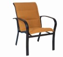 Fremont Padded Sling Dining Arm Chair - Stackable