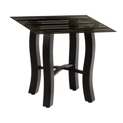 Tri-Slat Top Square Counter Height Table