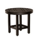 Tri-Slat Top Round Dining Umbrella Table 60"