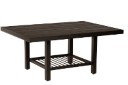 Tri-Slat Top Rectangular Bar Height Table