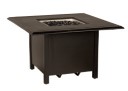 Solid Cast Top 36" Square Bistro Table with Mainstreet Base