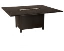 Solid Cast Top 42" x 60" Rectangular Dining Height Fire Table
