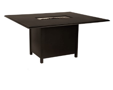 Solid Cast Top 42" x 60" Rectangular Counter Height Fire Table