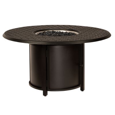 Thatch Complete Round Chat Height Fire Table