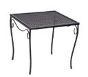 Iron Large Square End Table