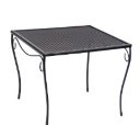 Iron Large Square End Table