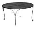 Iron 42" Round Bar Height Mesh Top Bar Umbrella Table