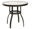Deluxe Aluminum 19” x 37” Oval Coffee Table with Trellis Top