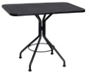 Iron Contract +Plus Mesh 30" Square Bistro Table