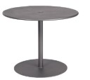 Solid Iron Top 24" x 30" Rectangular Bistro Table with Universal Base in Iron