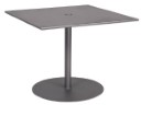 Solid Iron Top 30" Round Bistro Table with Universal Base in Iron