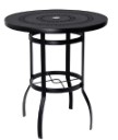 36&quot; Round Aluminum Deluxe Bar Height Umbrella Table with Trellis Top