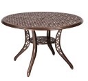 Cast Aluminum Casa Oval Dining Umbrella Dining Table